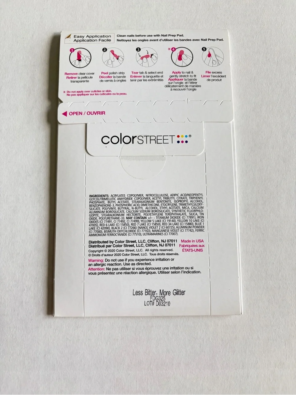 *Retired* Color Street: Less Bitter, More Glitter | Blue Pink Pastel Sparkle